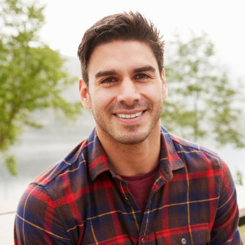 handsome man with beautiful smile